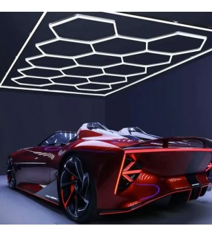 Set de lámparas led hexgonales para detailing